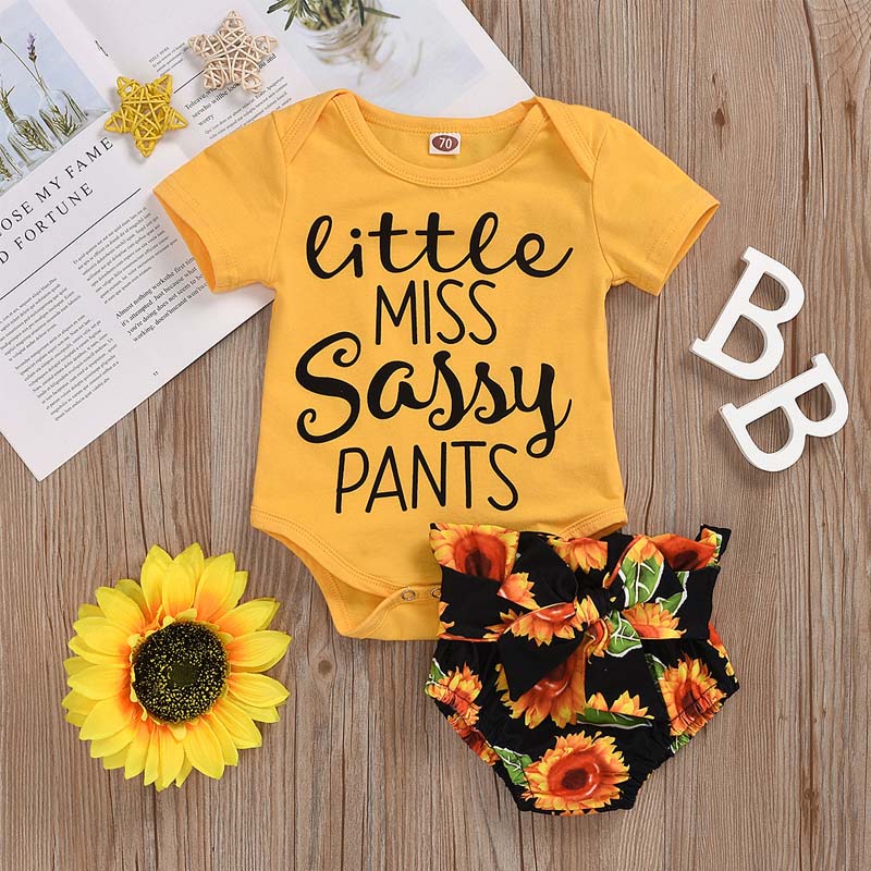 

Lovely Trendy Letter Print Yellow Girl Two-piece Shorts Set