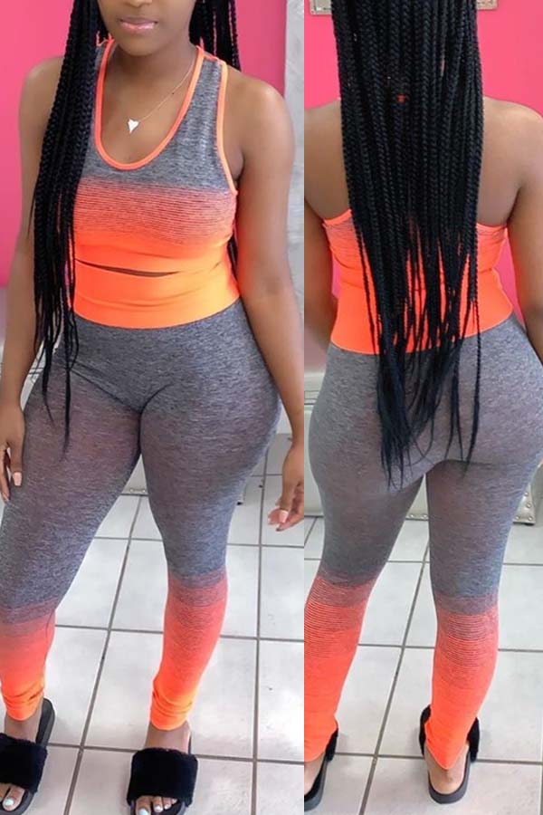 

Lovely Leisure Tie-dye Croci Two-piece Pants Set