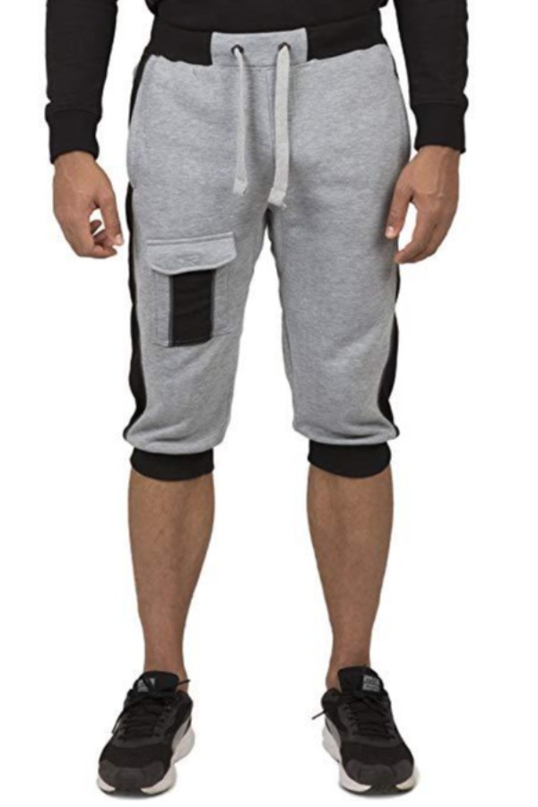 

Lovely Sportswear Patchwork Grey Shorts