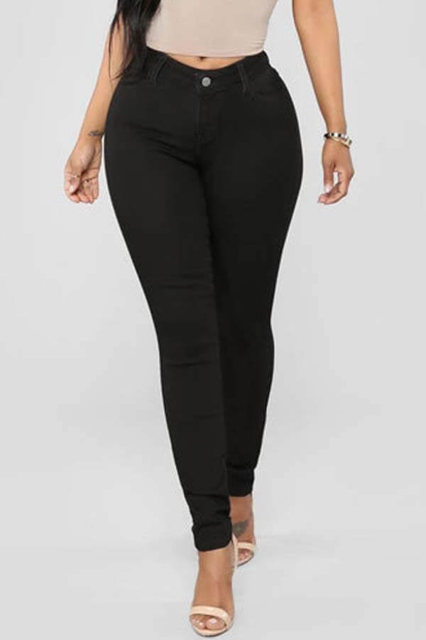 

LW Stylish Basic Skinny Black Jeans