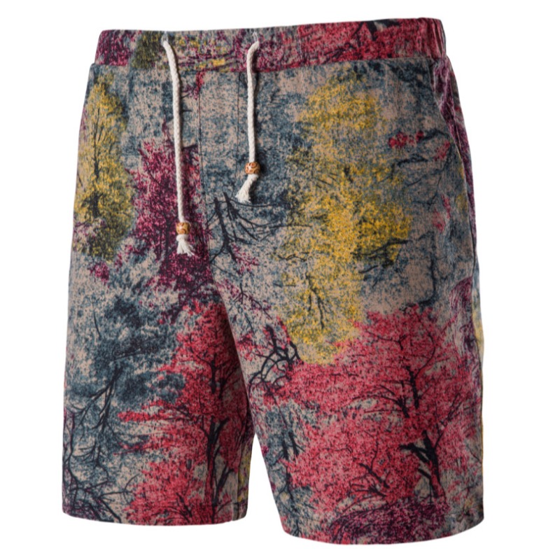 

Lovely Leisure Tie-dye Red Shorts