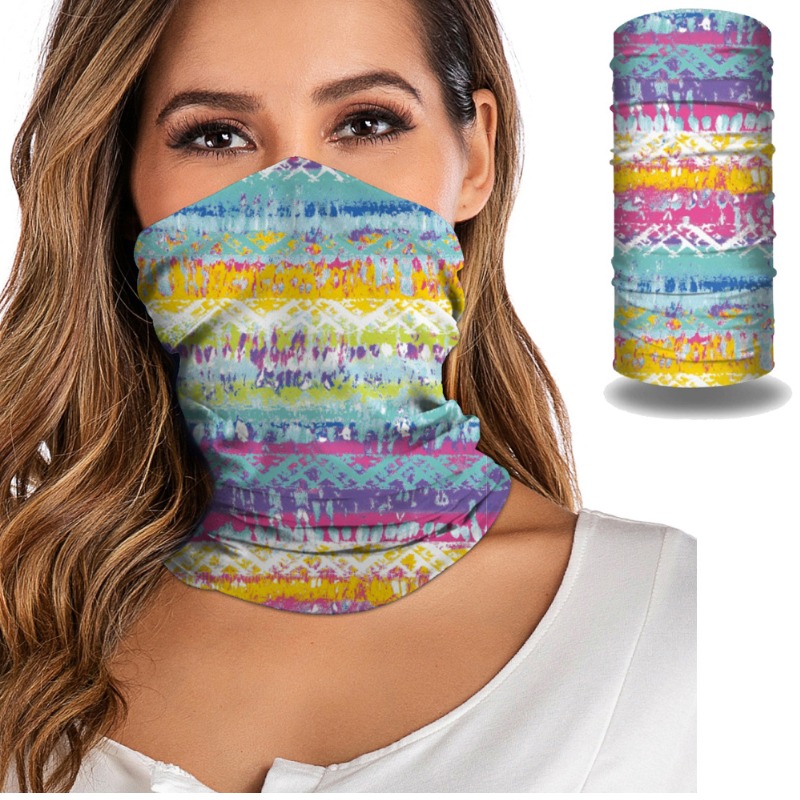 

lovely Trendy Print Multicolor Face Scarf, Multi
