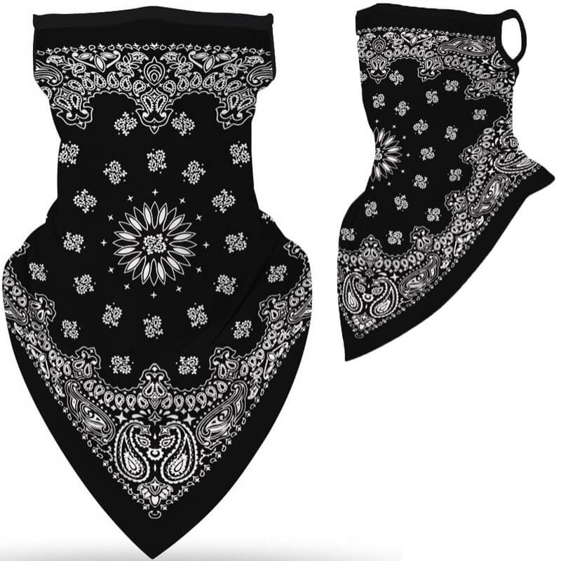 

lovely Sportswear Print Black Face Scarf