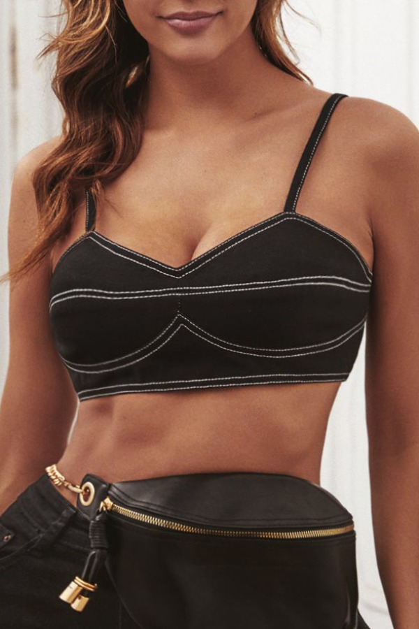 

lovely Sexy Skinny Black Camisole
