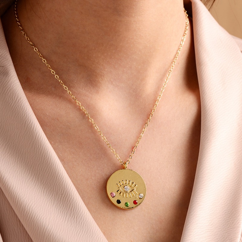 

lovely Sexy Eye Multicolor Necklace, Multi