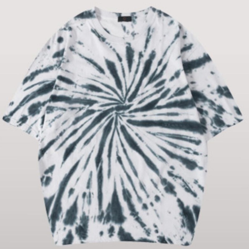 

lovely Casual O Neck Tie-dye Blue T-shirt