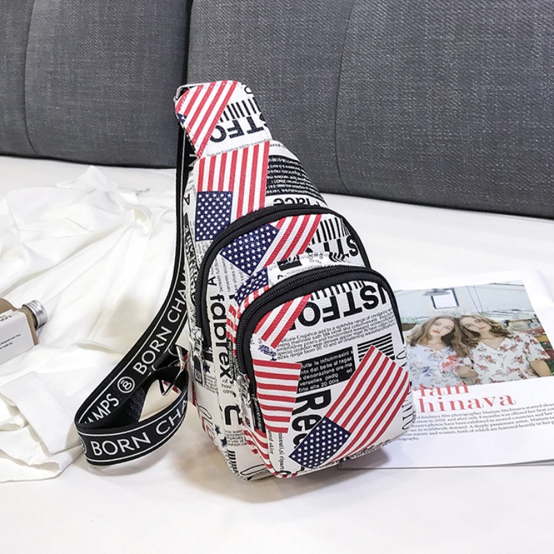 

lovely Casual Print White Crossbody Bag