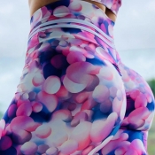 Lovely Sportswear Print Multicolor Plus Size Pants