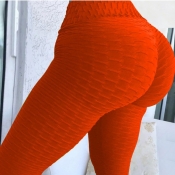 Lovely Sportswear Basic Red Plus Size Pants