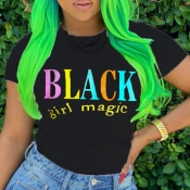 LW Girl Magic Letter Print T-shirt