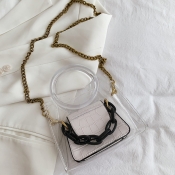 Lovely Stylish See-through White Crossbody Bag