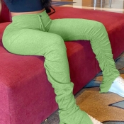 Lovely Stylish Basic Skinny Green Plus Size Pants