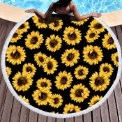 Lovely Trendy Print Black Blanket