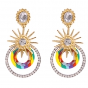 lovely Trendy Hollow-out Multicolor Earring