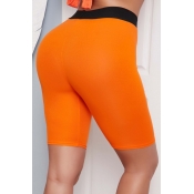 lovely Sportswear Patchwork Orange Shorts