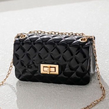 

LW Geometric Print Crossbody Bags, Black