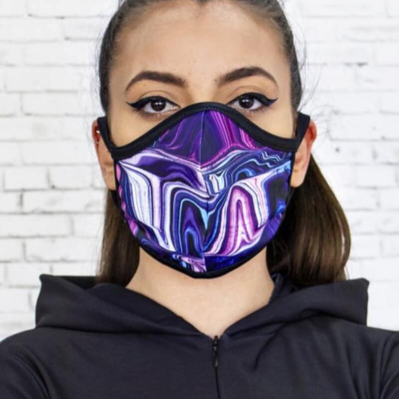

lovely Stylish Print Dustproof Deep Blue Face Protection