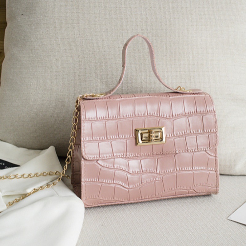 

lovely Sweet Zipper Design Pink Messenger Bag