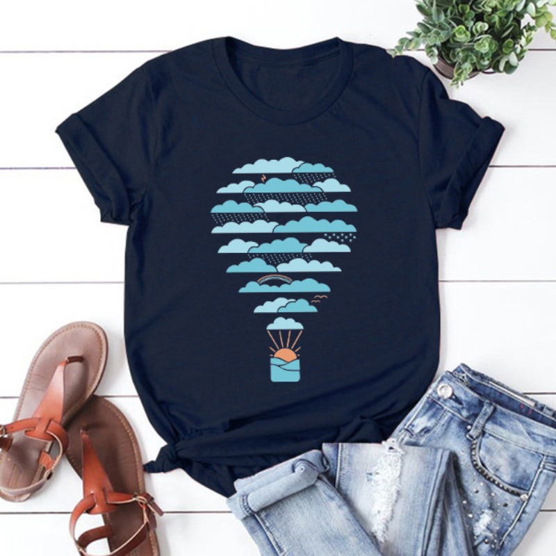 

lovely Leisure O Neck Letter Print Black T-shirt