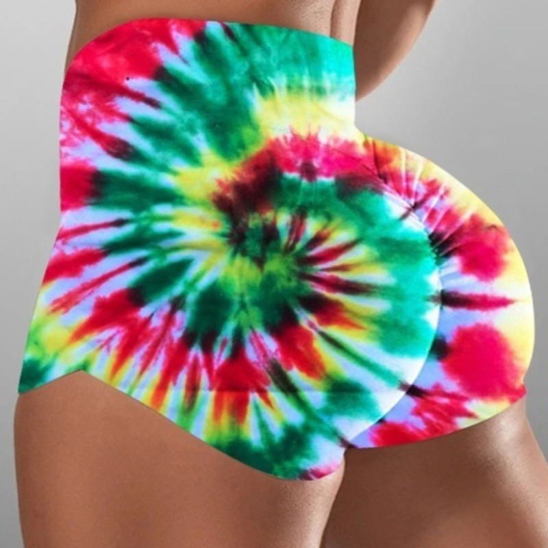 

Lovely Street Tie-dye Green Plus Size Shorts