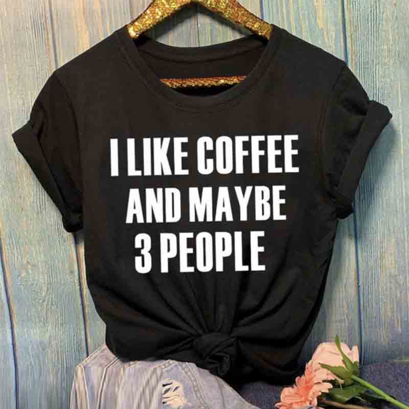 

lovely Casual O Neck Letter Print Black T-shirt