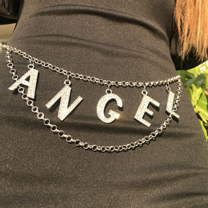 

lovely Stylish Letter Silver Body Chain