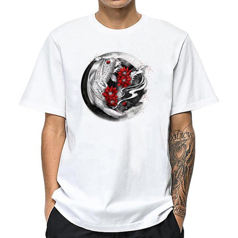 

lovely Leisure O Neck Print White T-shirt