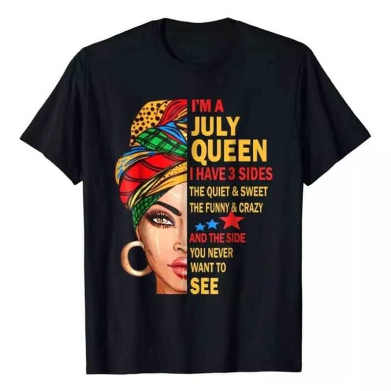 

Lovely Leisure O Neck Print Black T-shirt