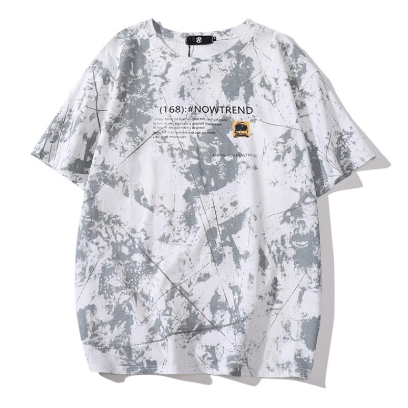 

lovely Leisure O Neck Print White T-shirt