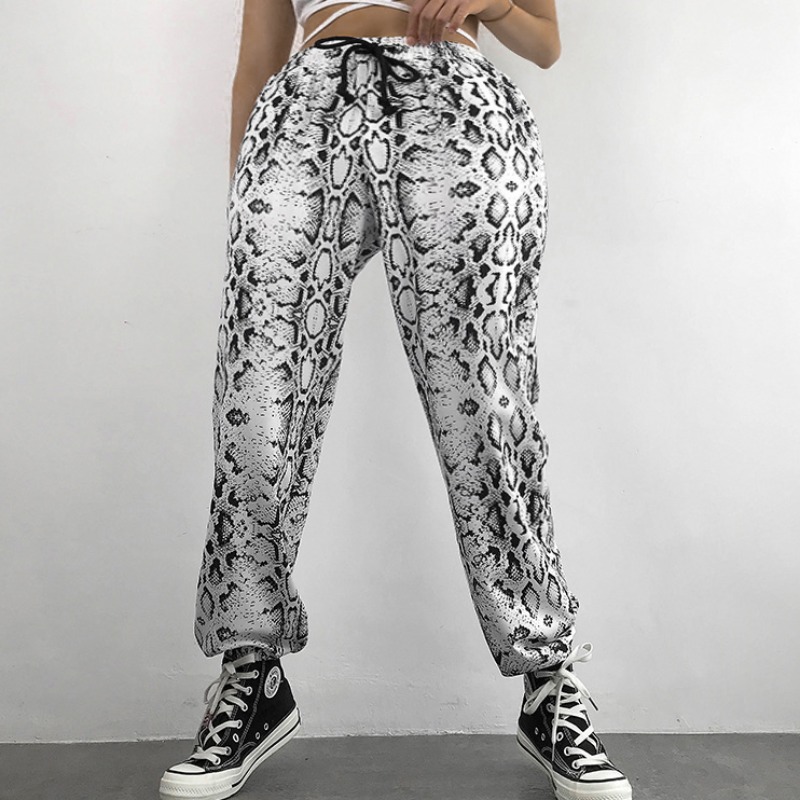 

lovely Sportswear Snakeskin Print Pants, Cobra