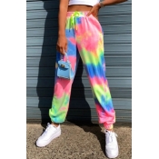 lovely Casual Print Multicolor Pants