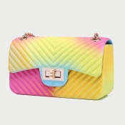 lovely Trendy Tie-dye Yellow Messenger Bag