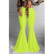 lovely Trendy Flared Yellow Pants