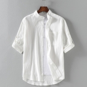 lovely Casual Basic White Shirt