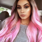 Lovely Trendy Long Pink Wigs