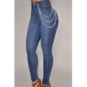 lovely Casual Skinny Blue Jeans