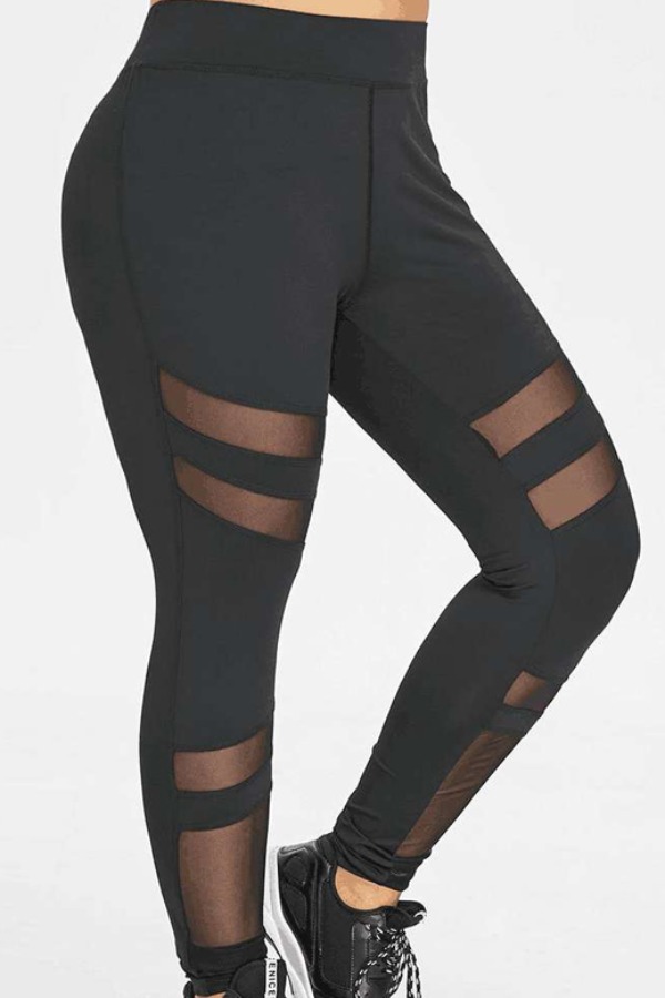lovely Casual Hollow-out Black Pants