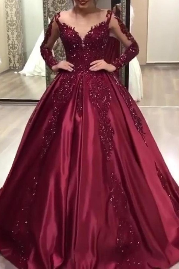 

lovely Sexy Deep V Neck Patchwork Red Maxi Dress