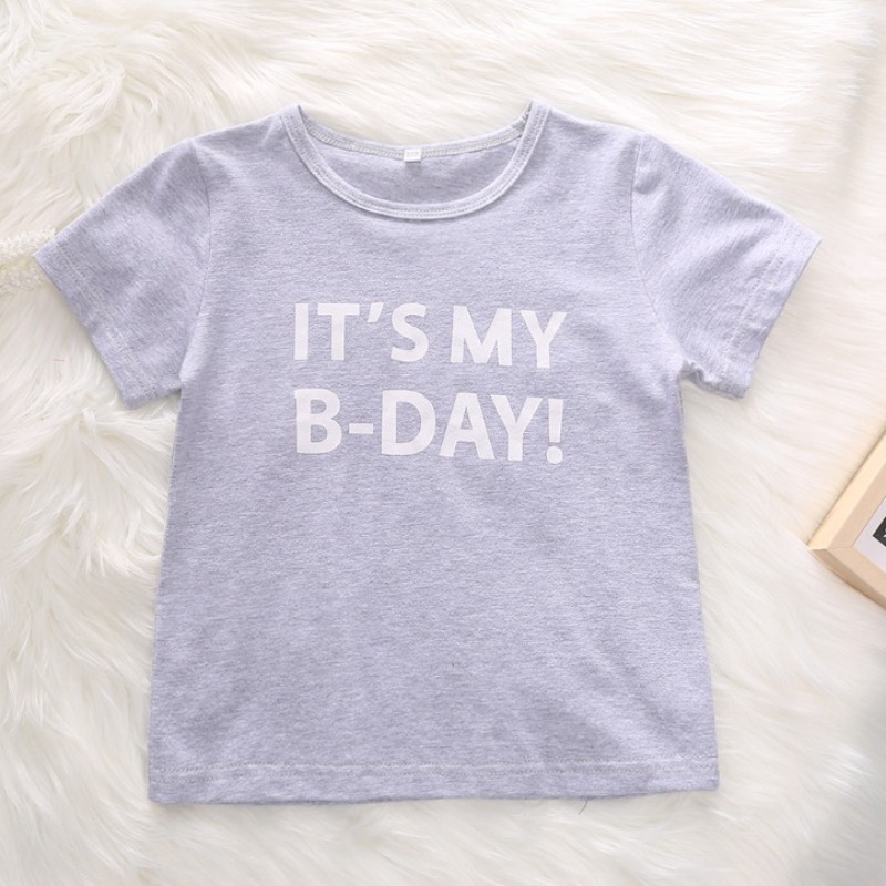 

lovely Casual Letter Print Grey Girl T-shirt