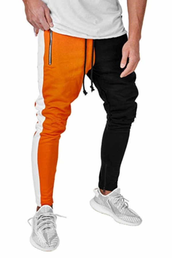 

Men Lovely Sportswear Patchwork Croci Pants