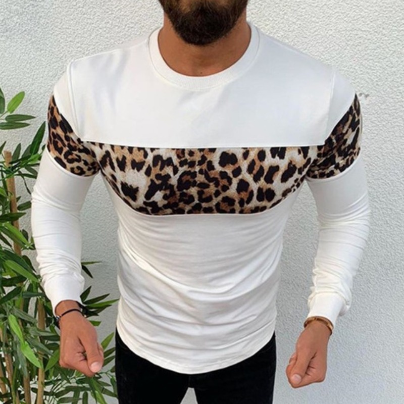 

lovely Casual O Neck Patchwork White T-shirt
