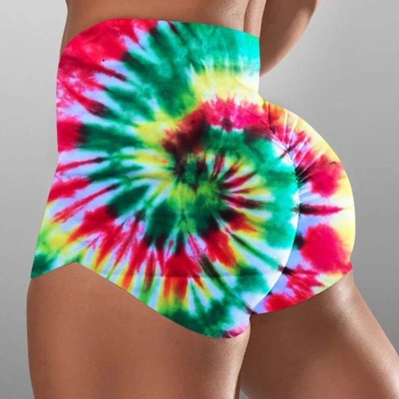 

lovely Sportswear Tie-dye Green Shorts