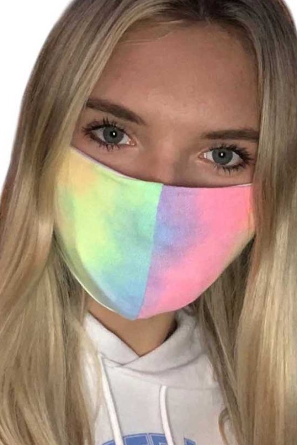 

lovely Tie-dye Pink Face Mask