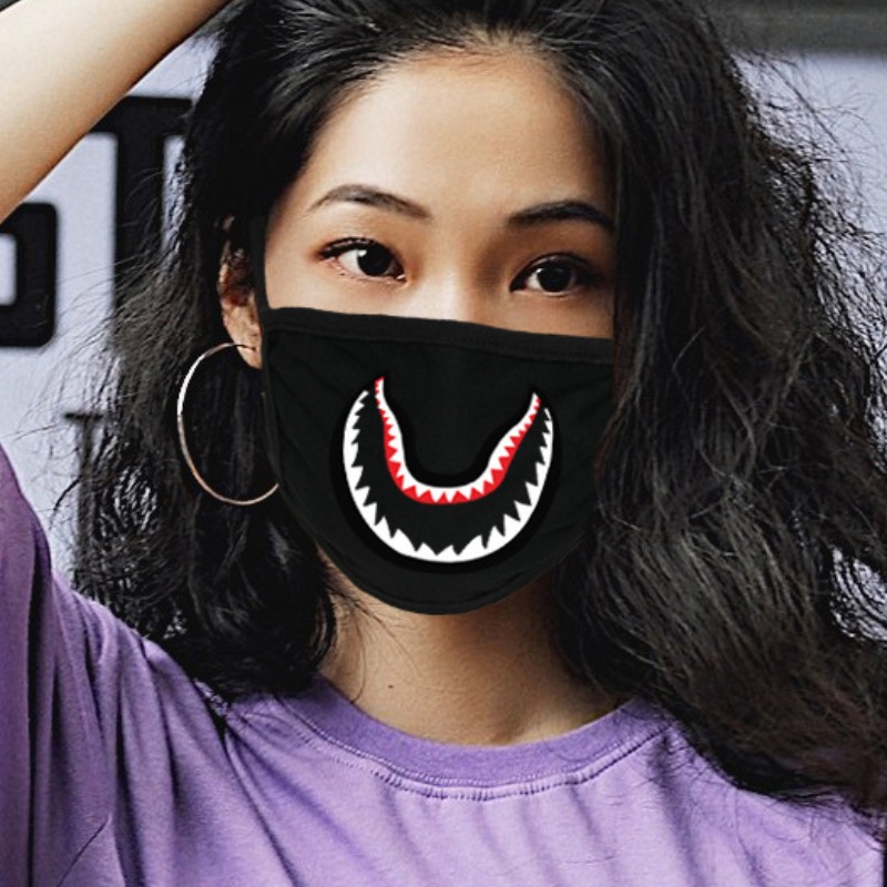 

lovely Print Black Face Mask