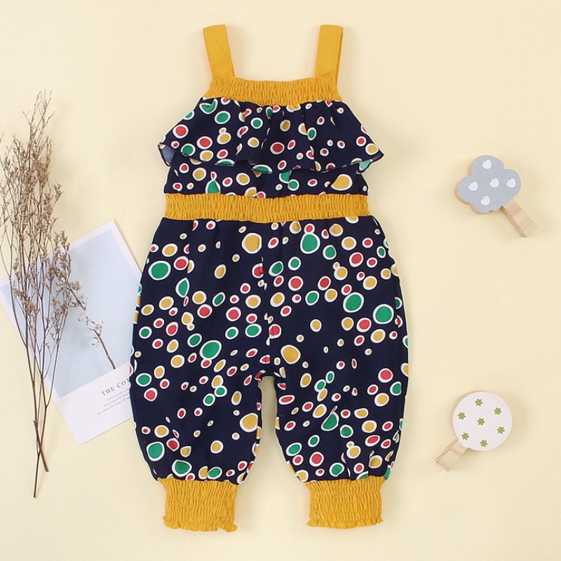 

lovely Trendy Dot Print Dark Blue One-piece Jumpsuit