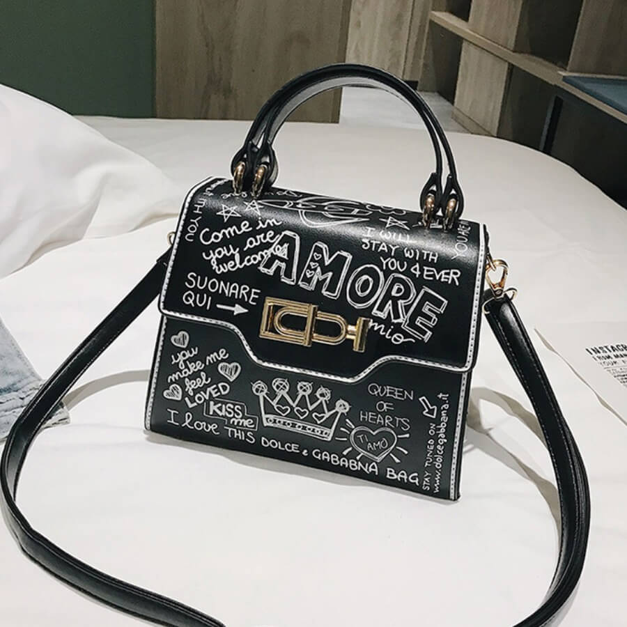 

Lovely Casual Geometric Pattern Chain Strap Rose Red Crossbody Bags, Black