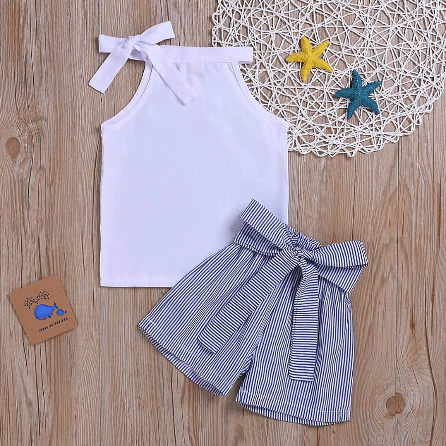 

lovely Casual Lace-up White Girl Two-piece Shorts Set