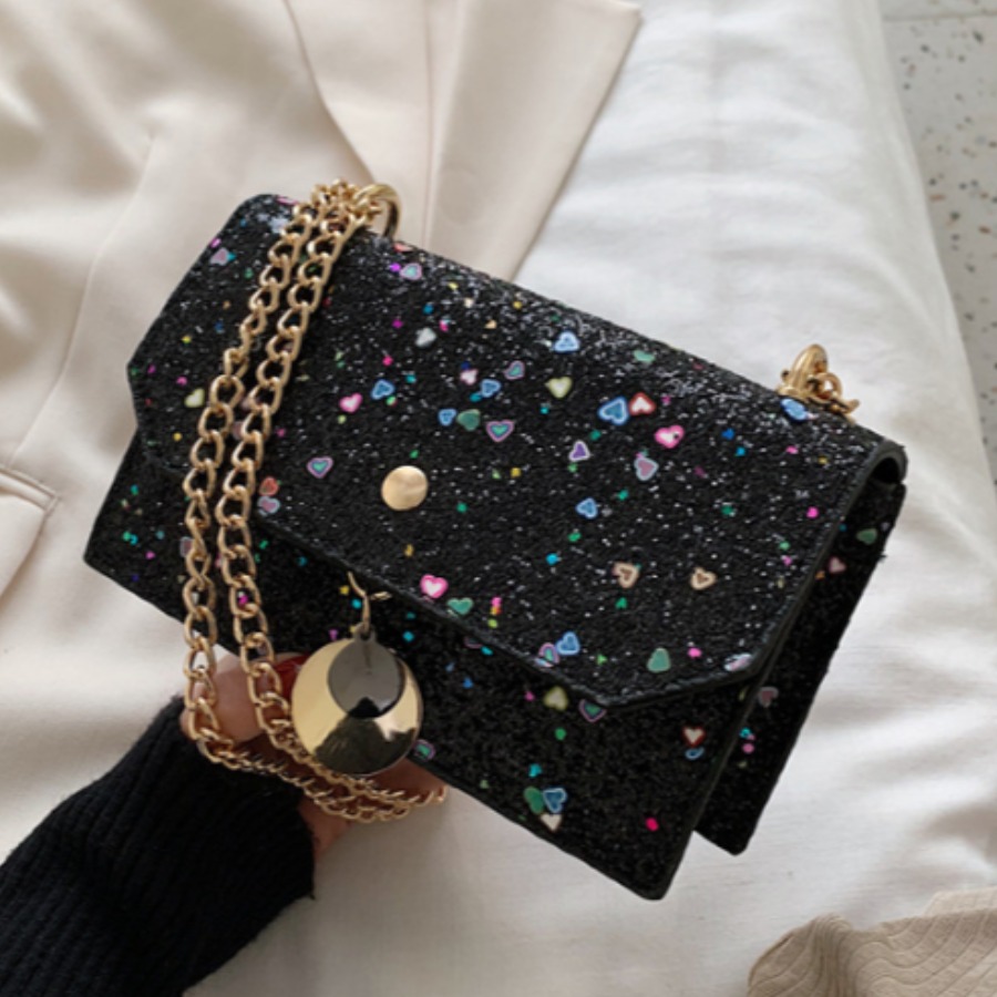 

lovely Trendy Starry Sky Black Crossbody Bag