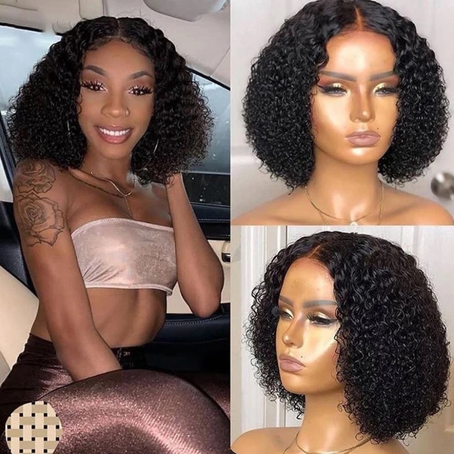 

lovely Casual Short Curly Black Wigs