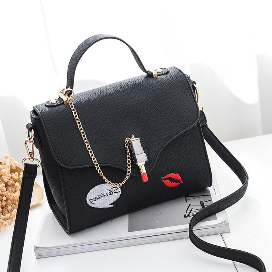 

lovely Chic Print Black Crossbody Bag